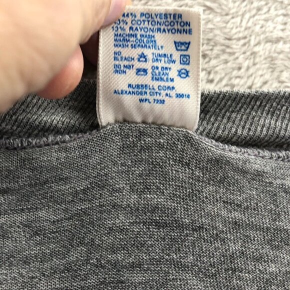 Vintage Single Stitch Harvard University T-Shirt Men's Large Gray Casual Graphic - Picture 6 of 11